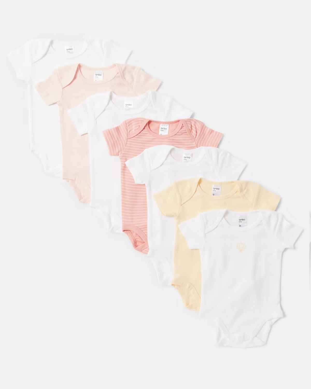 KMART: 7 Pack Organic Bodysuit