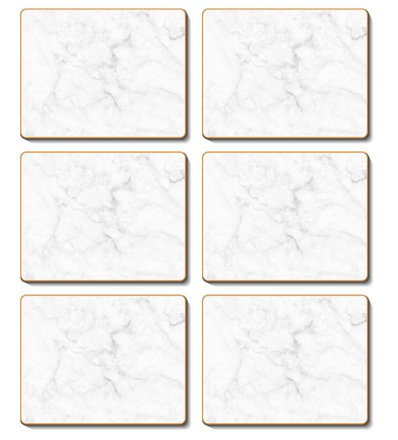 CINNAMON GREY MARBLE PLACEMATS