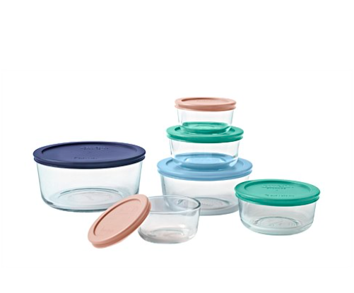 Pyrex food storage round