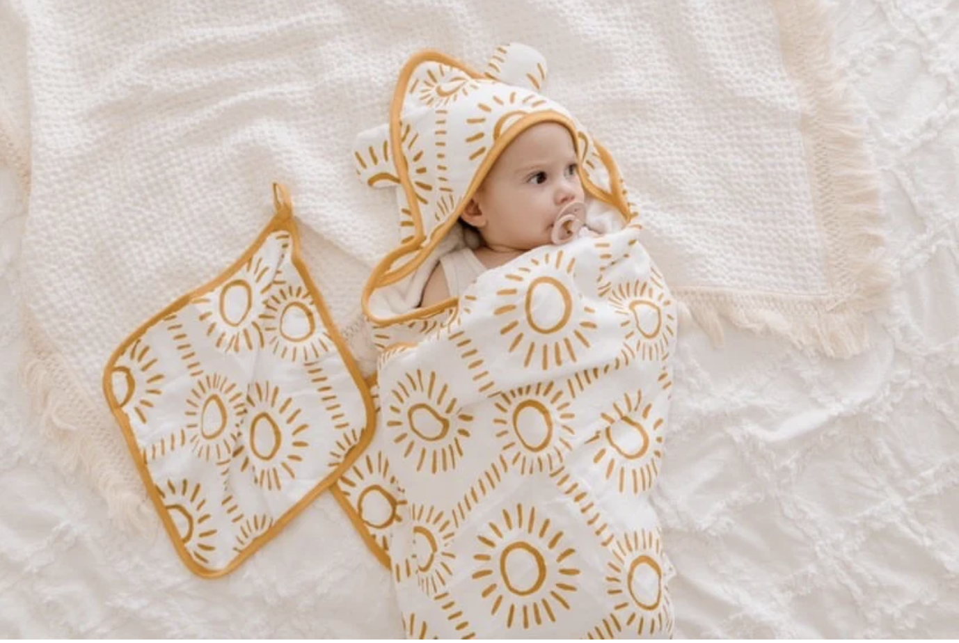 Hooded towel set - Luna Treasures - Soleil