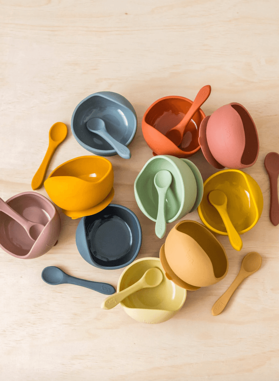 Silicone Bowl & Spoon Set - Heather Kiin