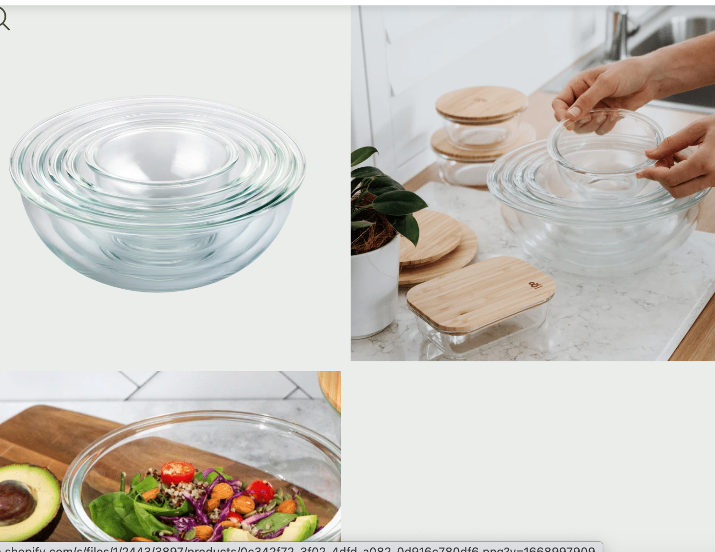 Glass Cooking Bowls Seed and Sprout