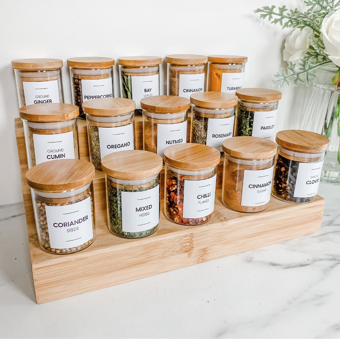 Bamboo Jars, Step, and Label Set Etsy