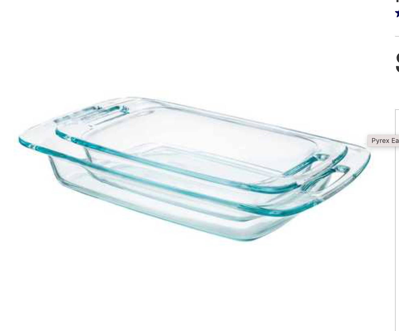 Glass Baking Dish Two Pack Big W