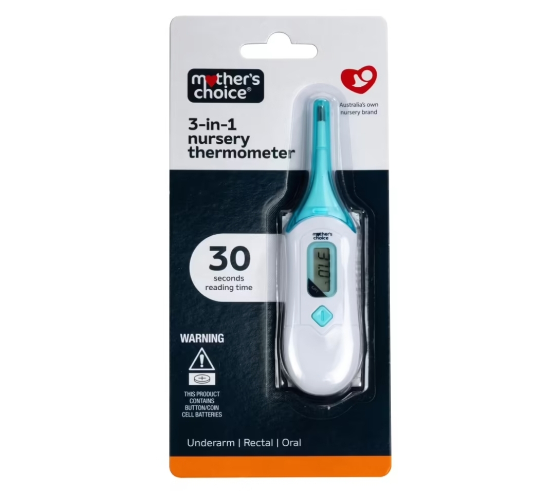 Mothers Choice 3 In 1 Nursery Thermometer