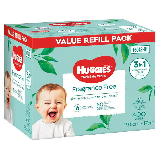 Huggies Wipes refill 400 pack