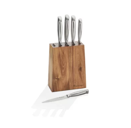 Stanley Rogers 6pc Tapered Vertical Knife Block Set