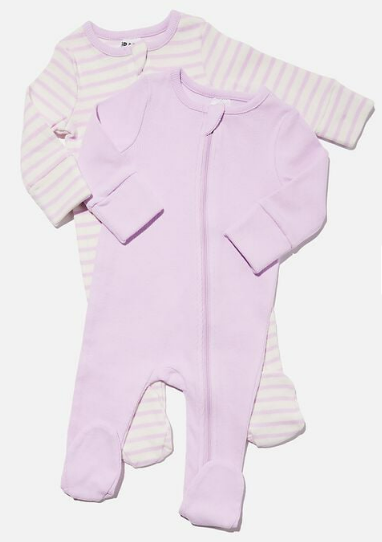 Onesies (lilac, 0-3m)