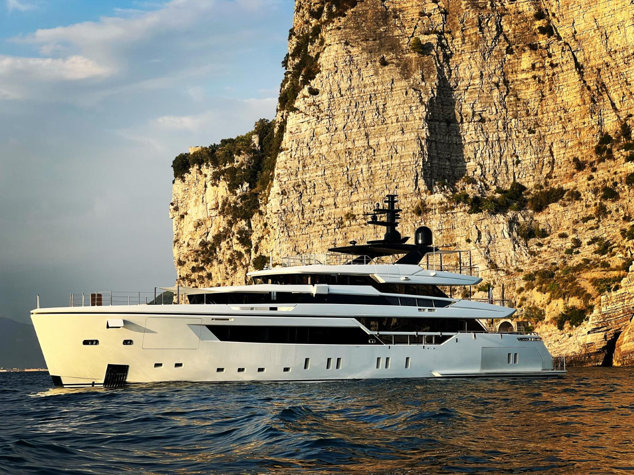 A Superyacht in the Maldives