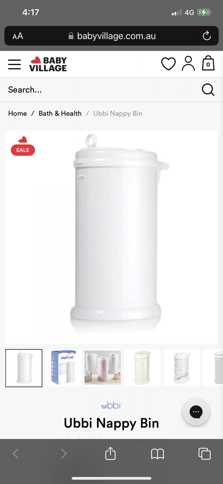 Ubi diaper pail nappy bin