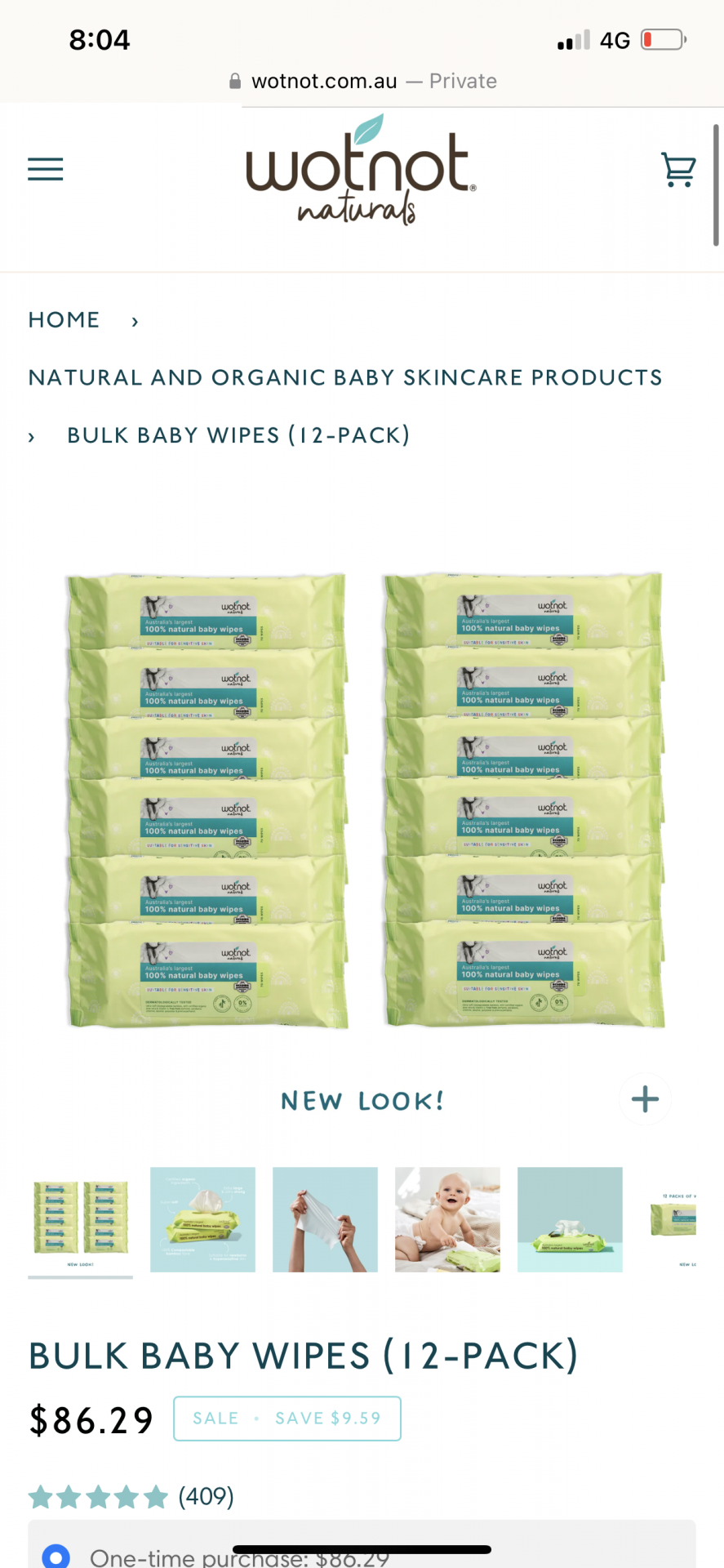 Wotnot baby wipes