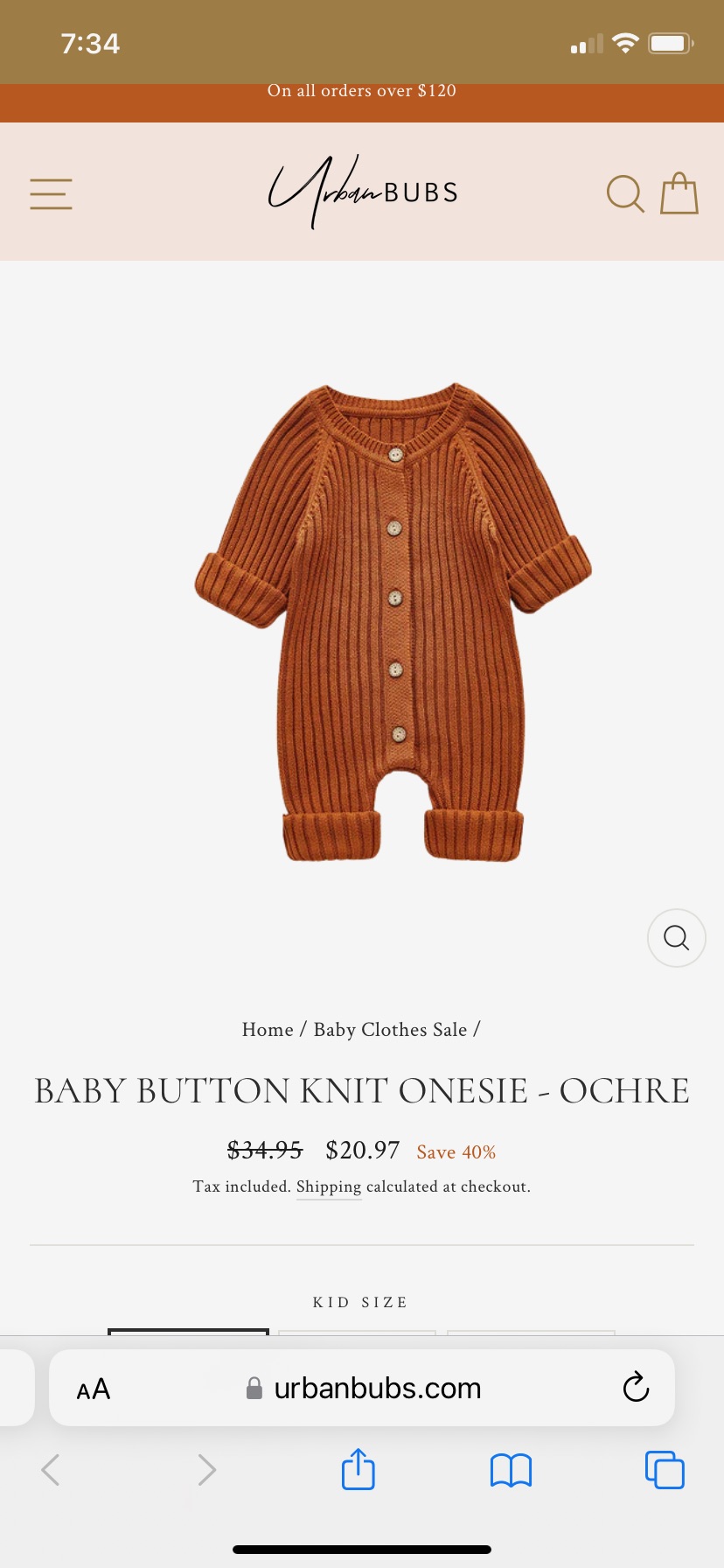 Urban bubs knit suit