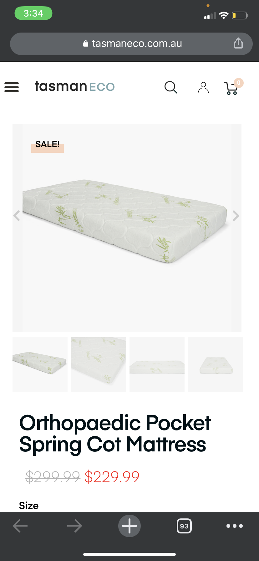 Cot mattress