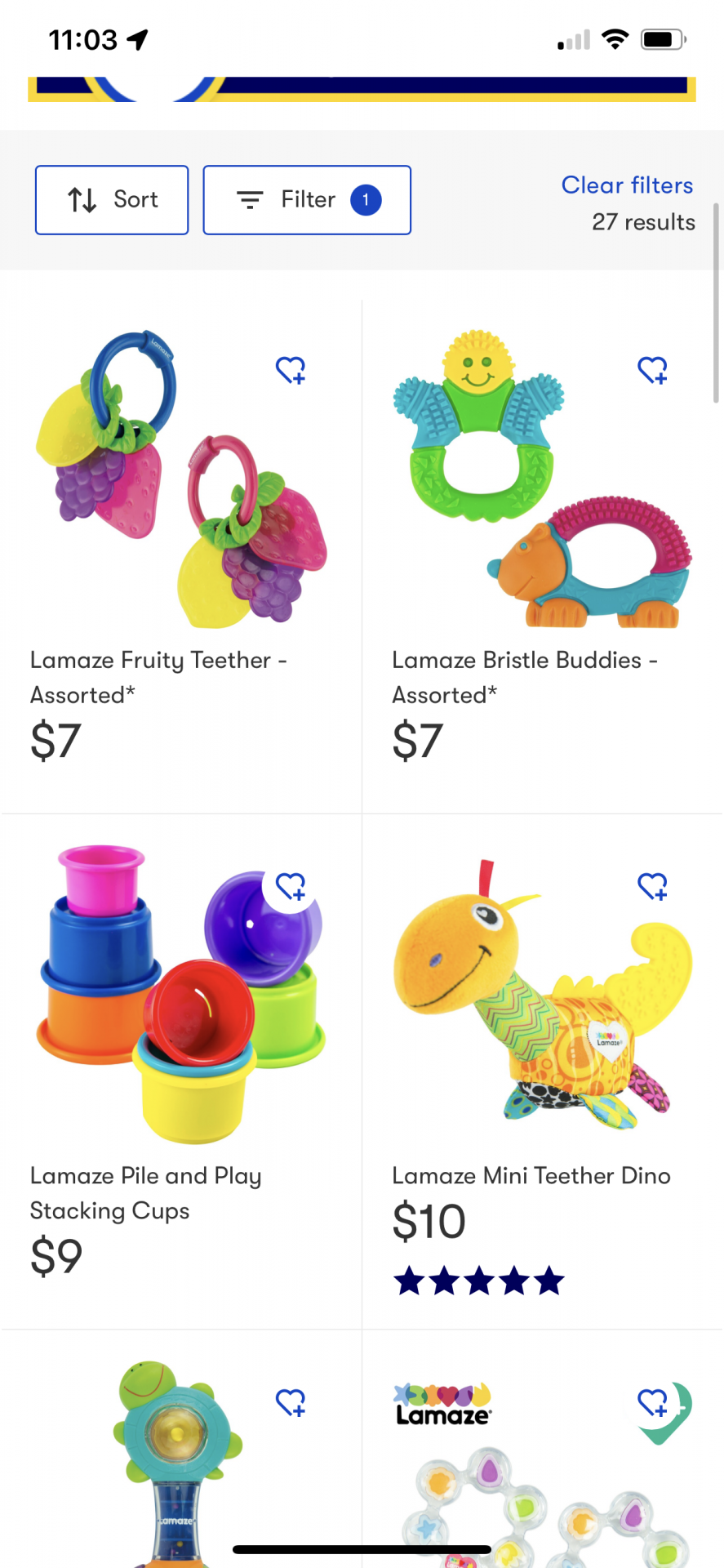 Any Lamaze toys