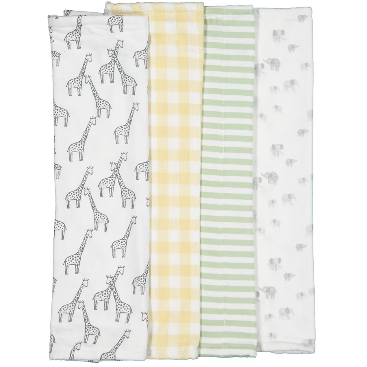 4 Pack Organic Cotton Burping Cloths