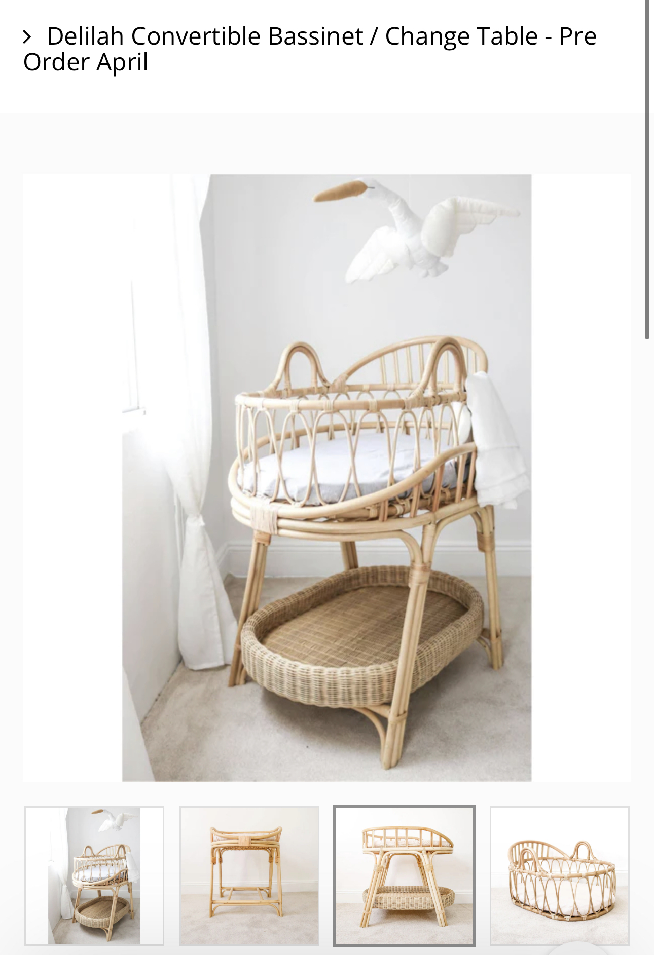 Bassinet/change table