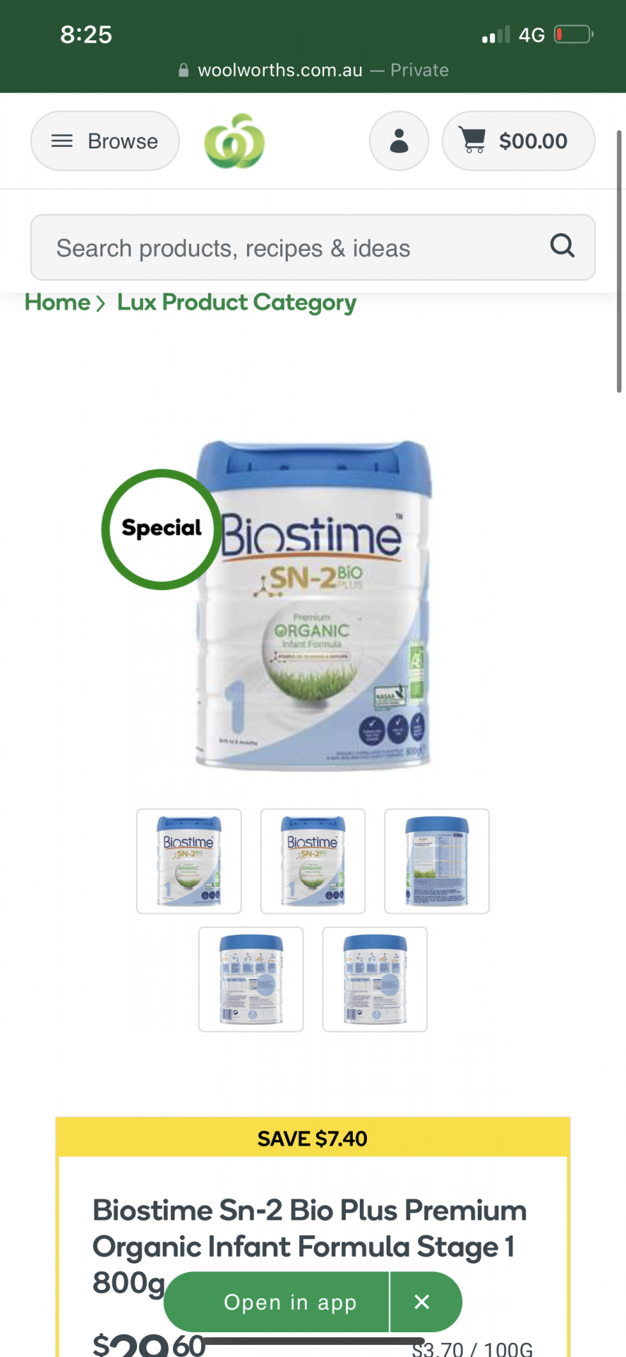 Biostine organic formula blue