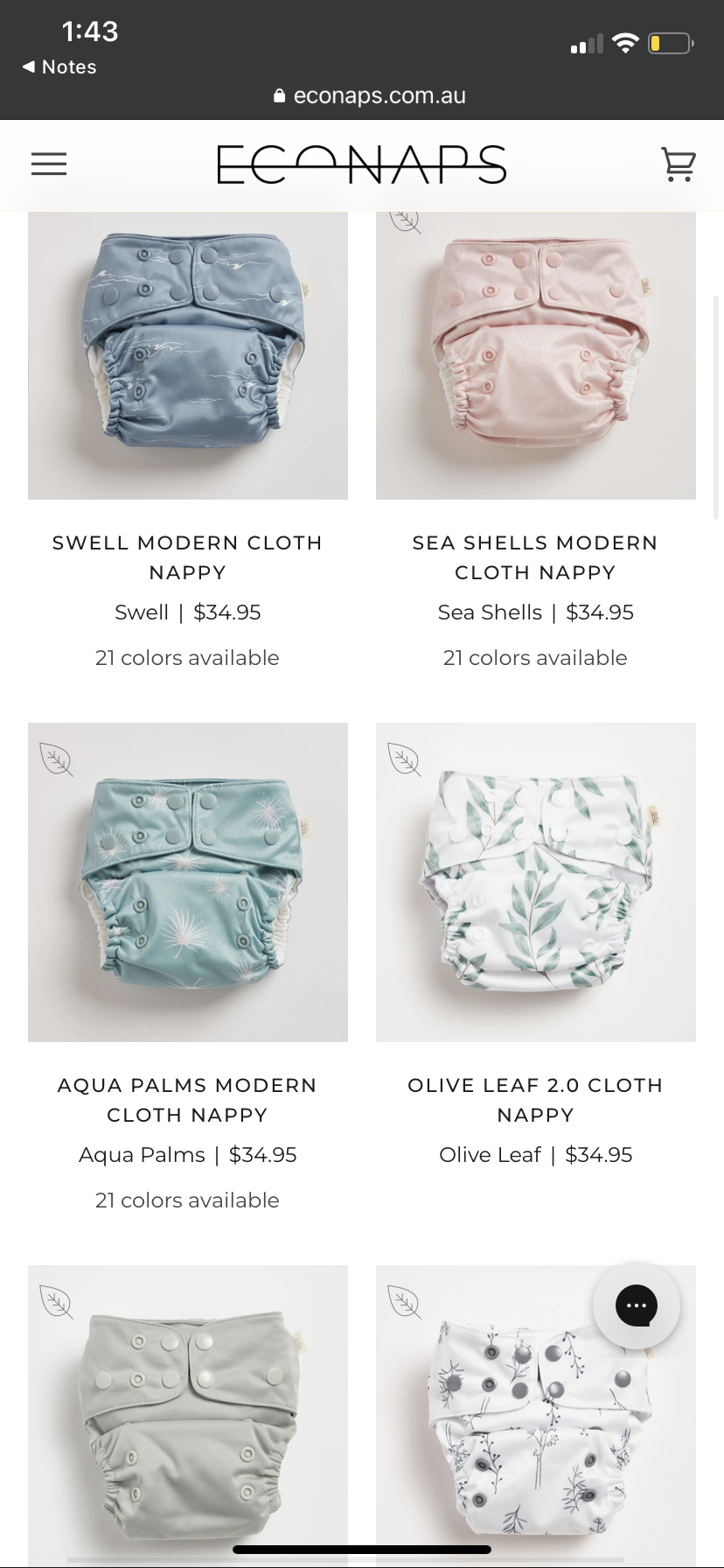 Reusable nappies