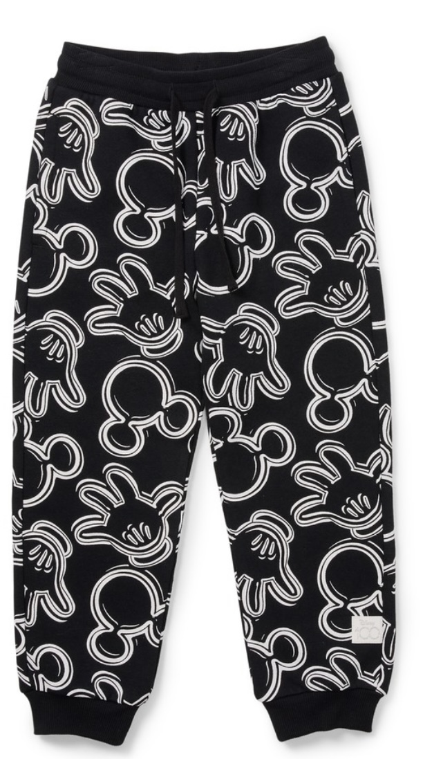 Disney Boys 100 Years Track Pant - Black & White