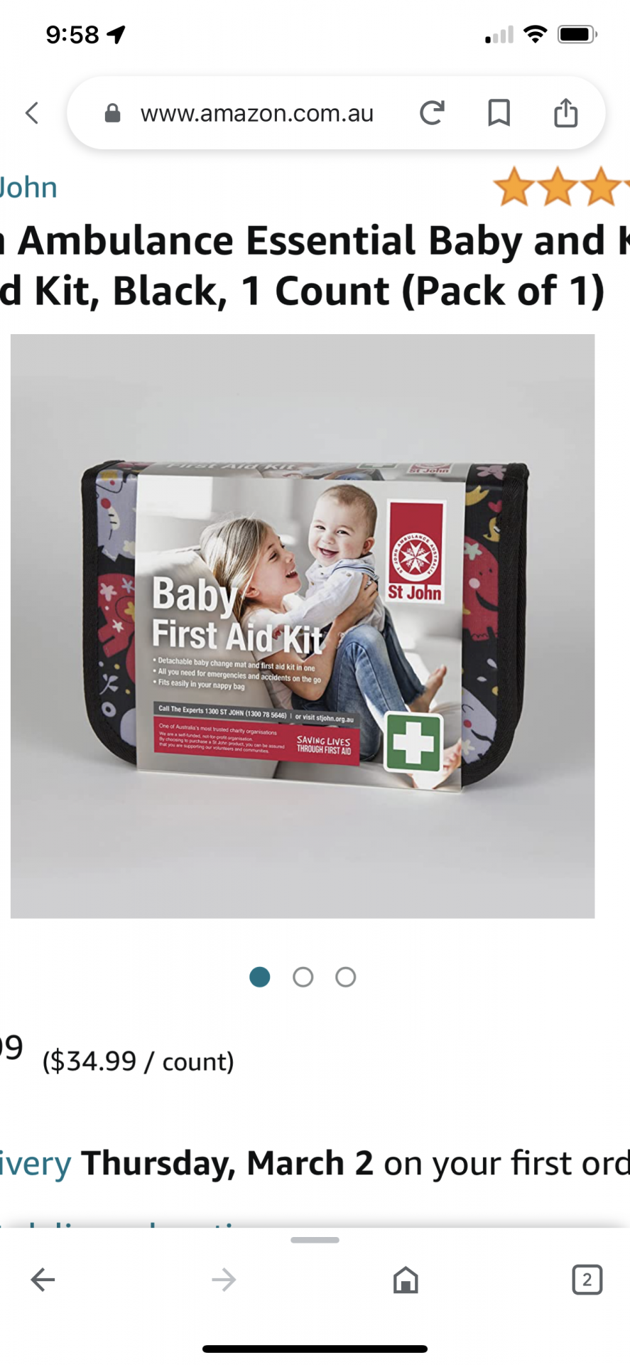 Baby first aid kit