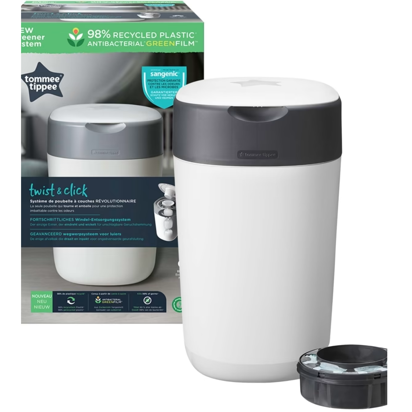 Tommee Tippee Twist & Click Advanced Nappy Disposal System