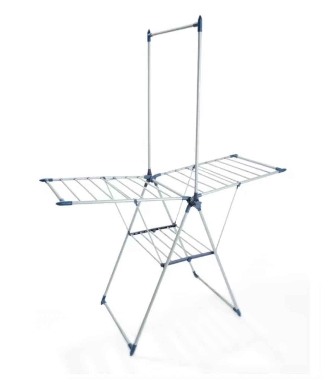 Winged Clothes Airer with Garment Rack