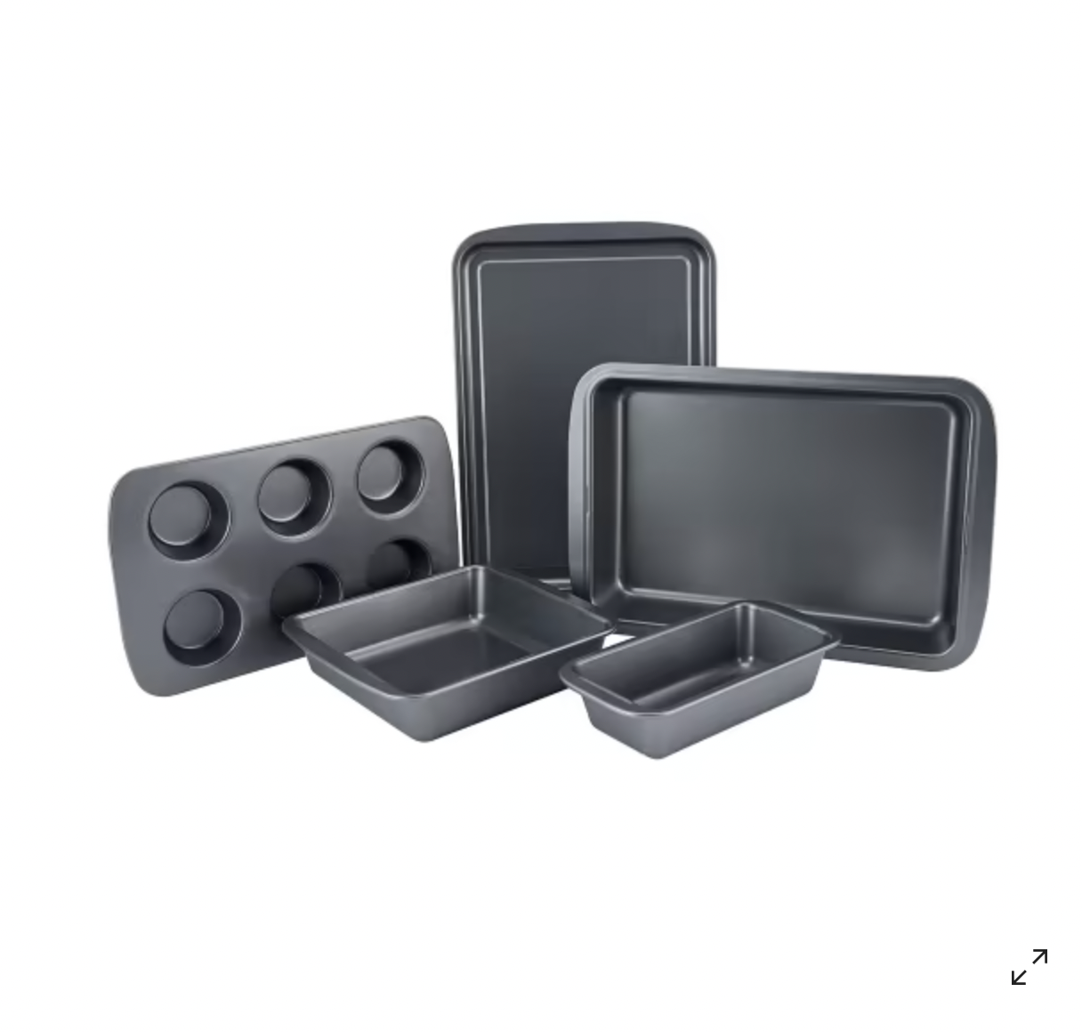 5 Piece Bakeware Set - Grey