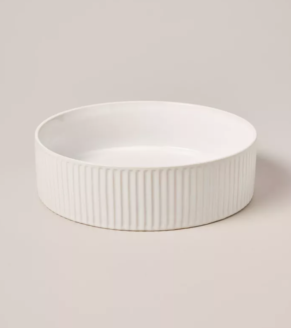 Ada Ribbed Salad Serving Bowl