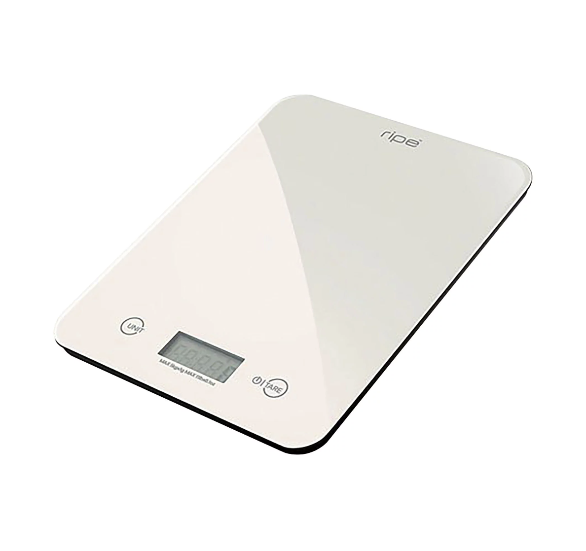 Ripe Reflection Glass Kitchen Scale 10kg Almond