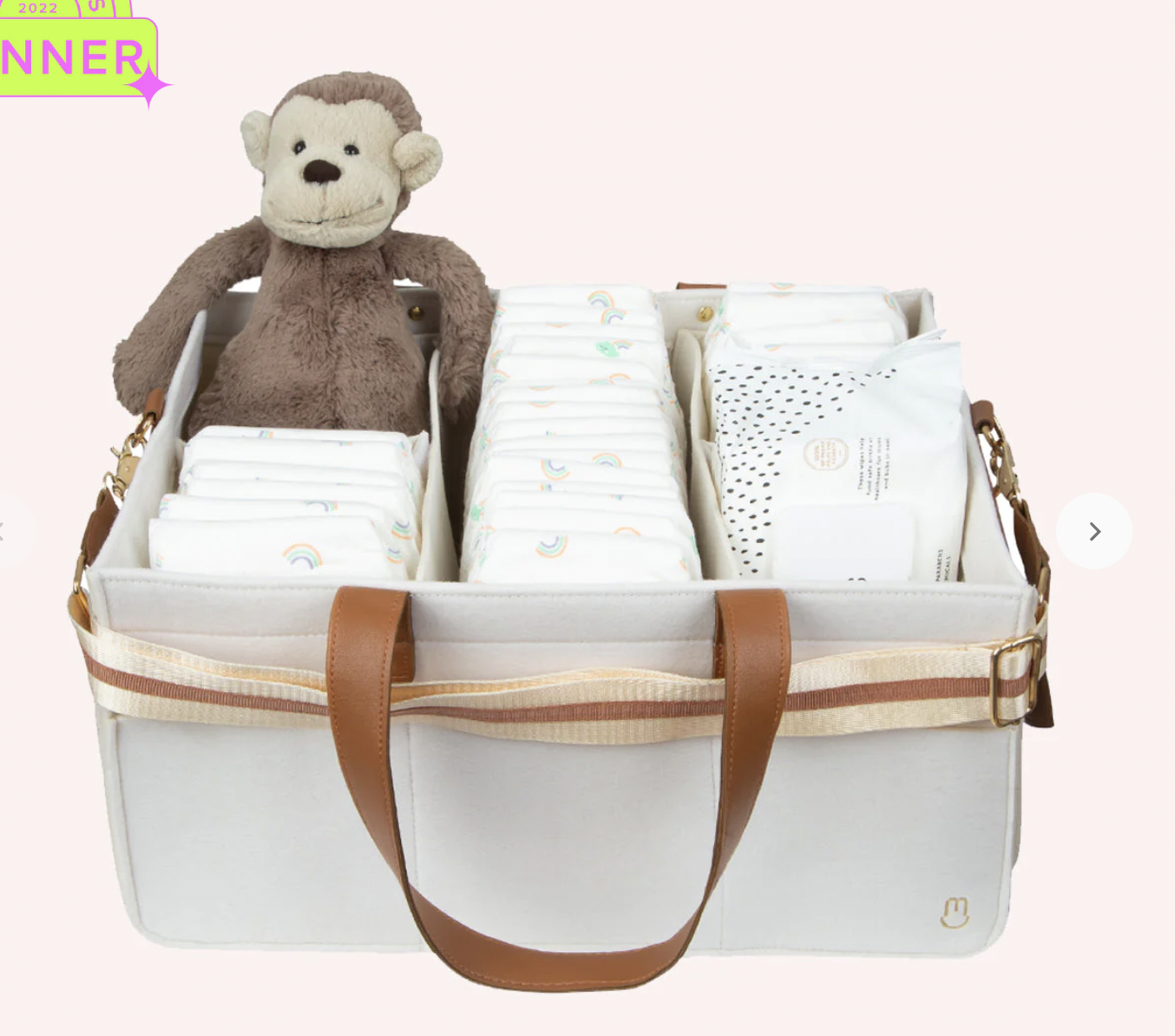 Diaper and co storage for pram/car