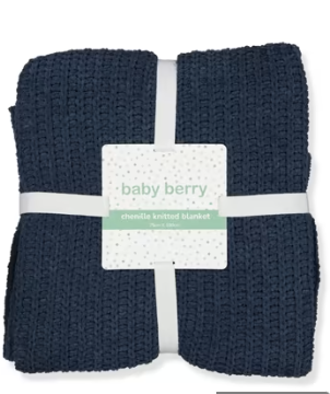 BABY CHENILLE KNIT BLANKET