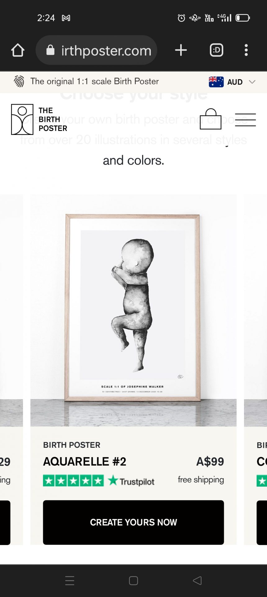 Birth poster