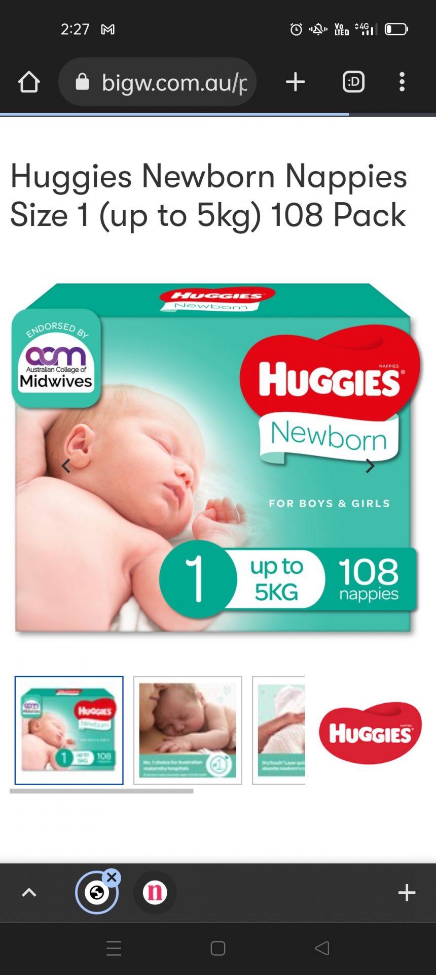 New born nappies