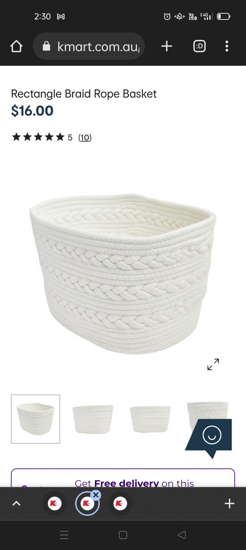 Rope basket