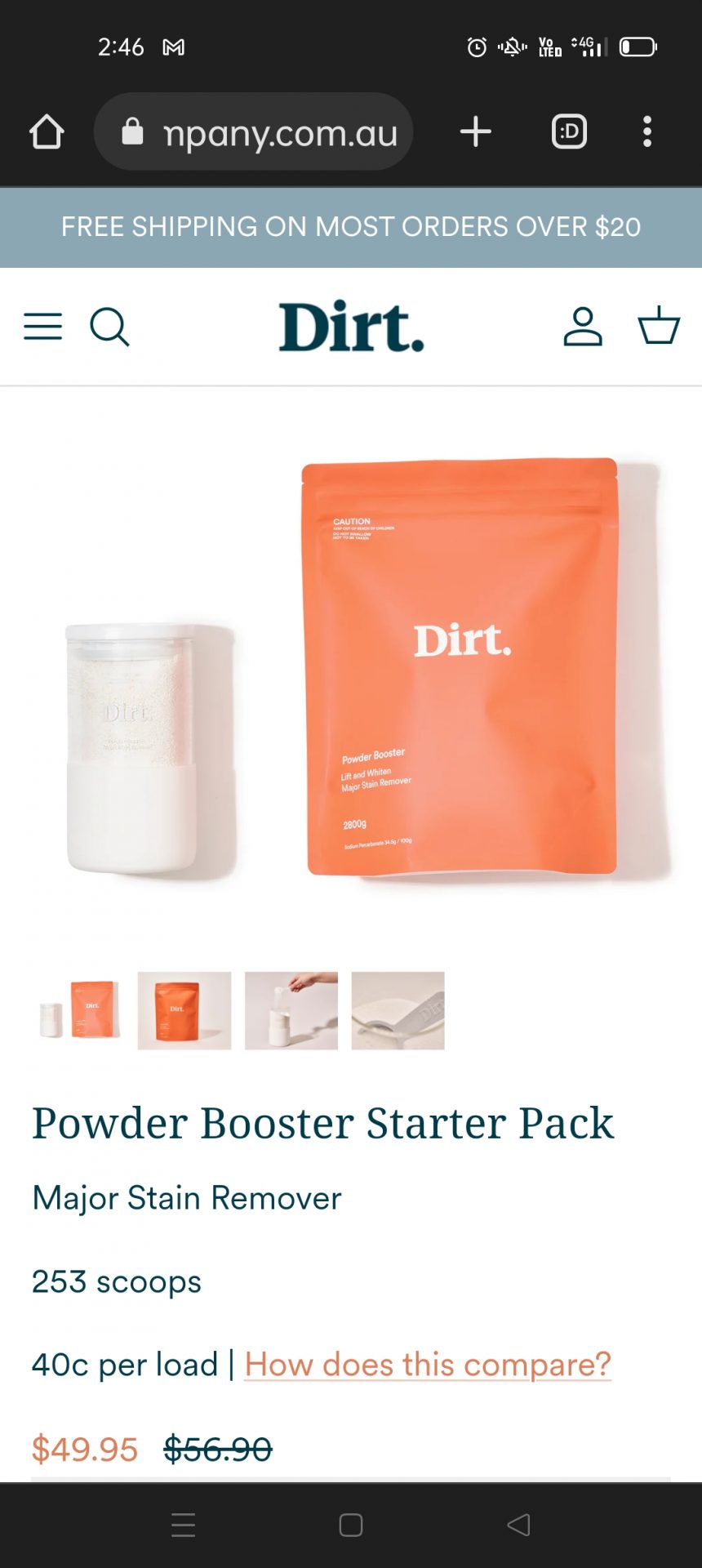 Dirt booster