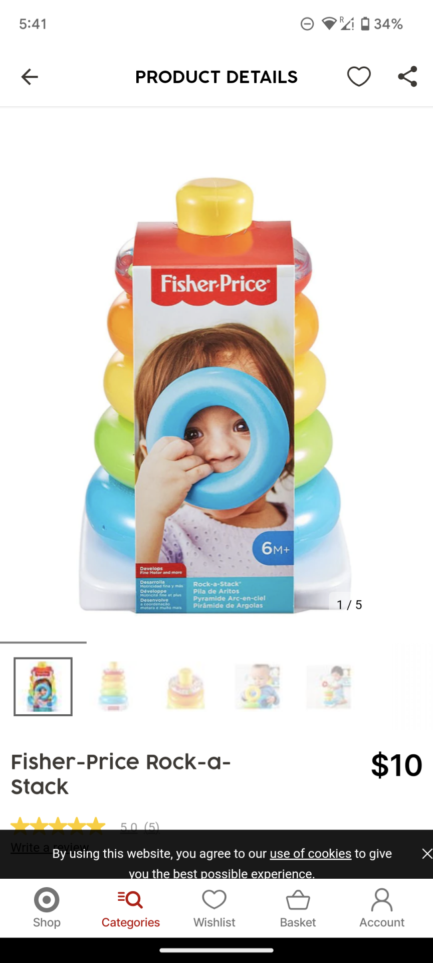 Fisher Price Rock A Stack