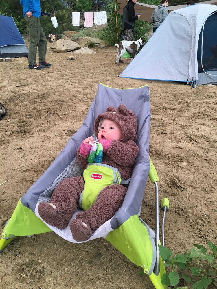 Baby's first camping trip