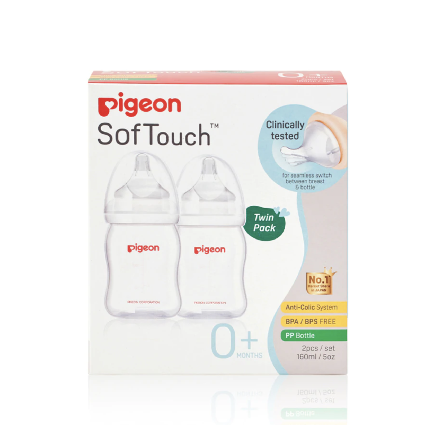 SofTouch™ III Bottle PP 160ml - Twin Pack