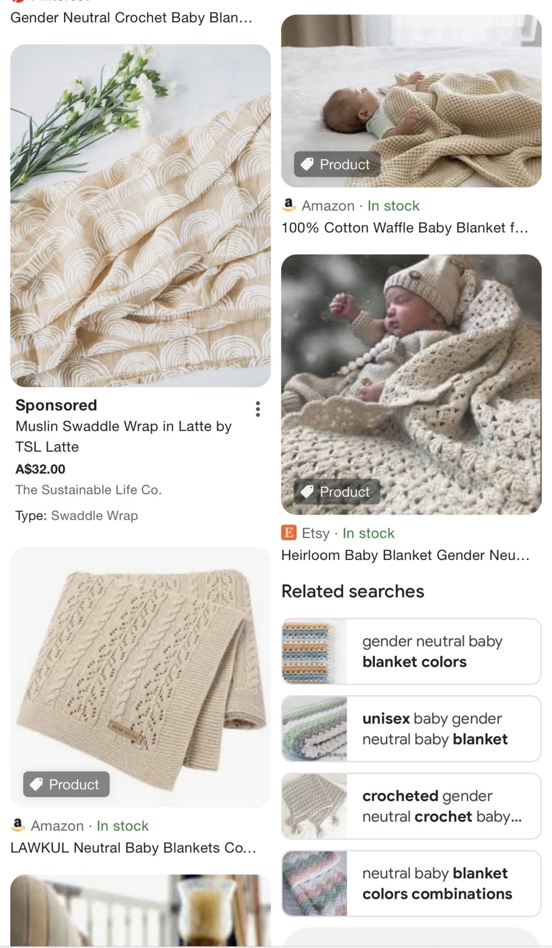 Gender neutral blankets