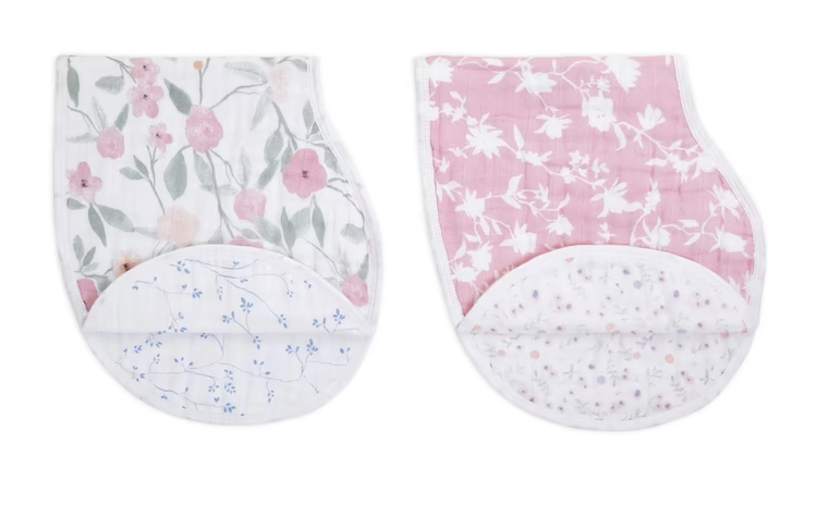 Aden & Anais Burpy Bib Fleur 2 Pack