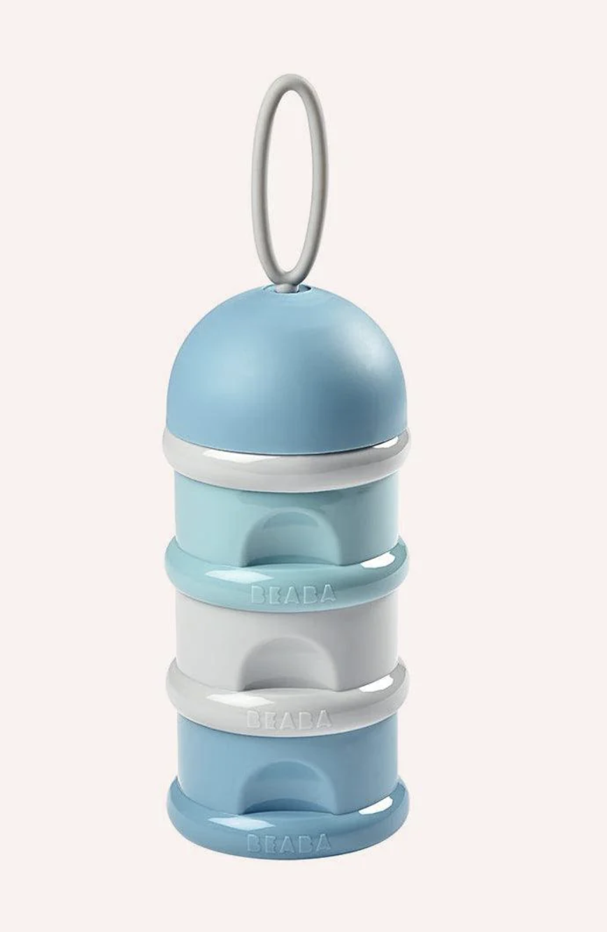 Stacked Formula Container Dispenser - Light Blue