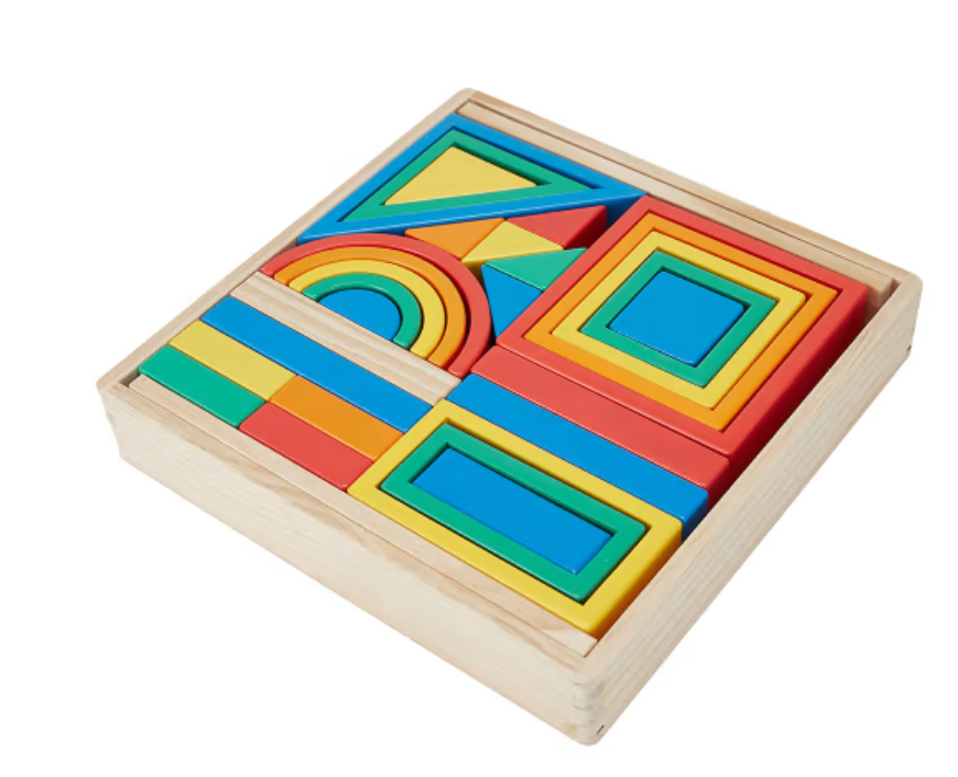 Wooden Geometric Block Set