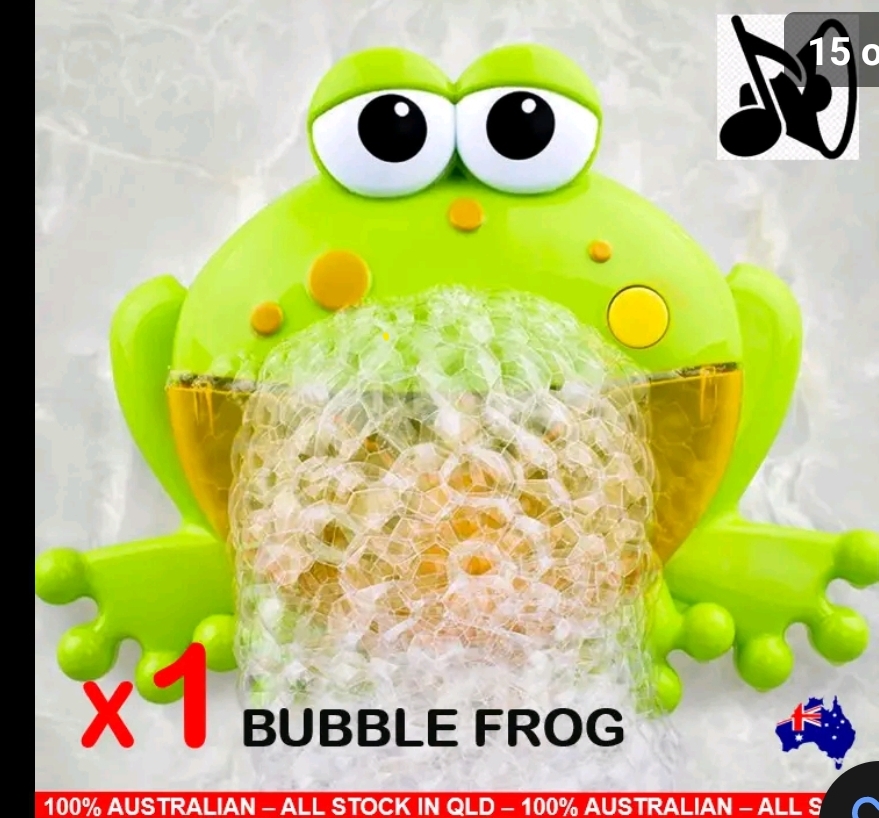 Frog or crab bubble making bath toy