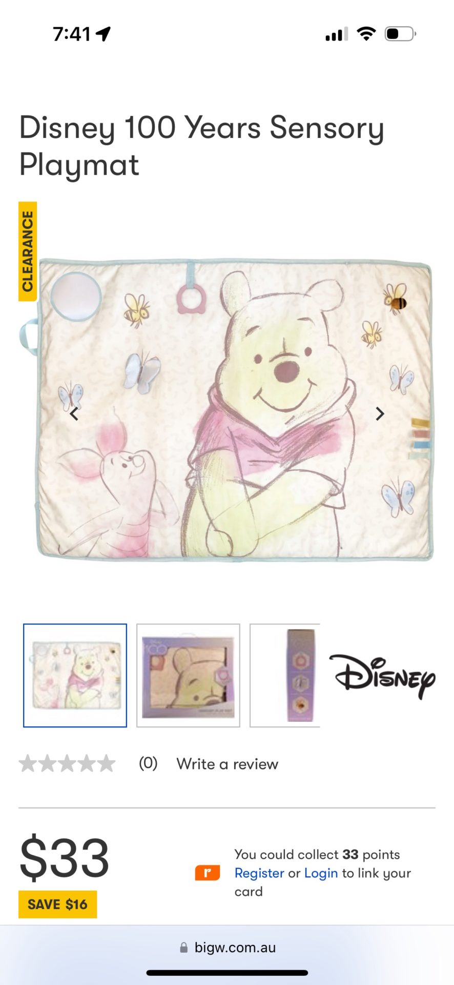 Winning the pooh sensory play mat