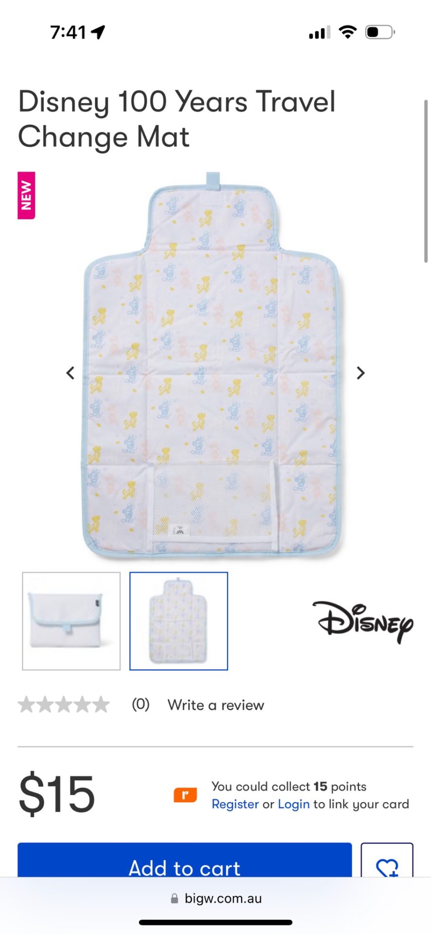 Winning the pooh travel change mat