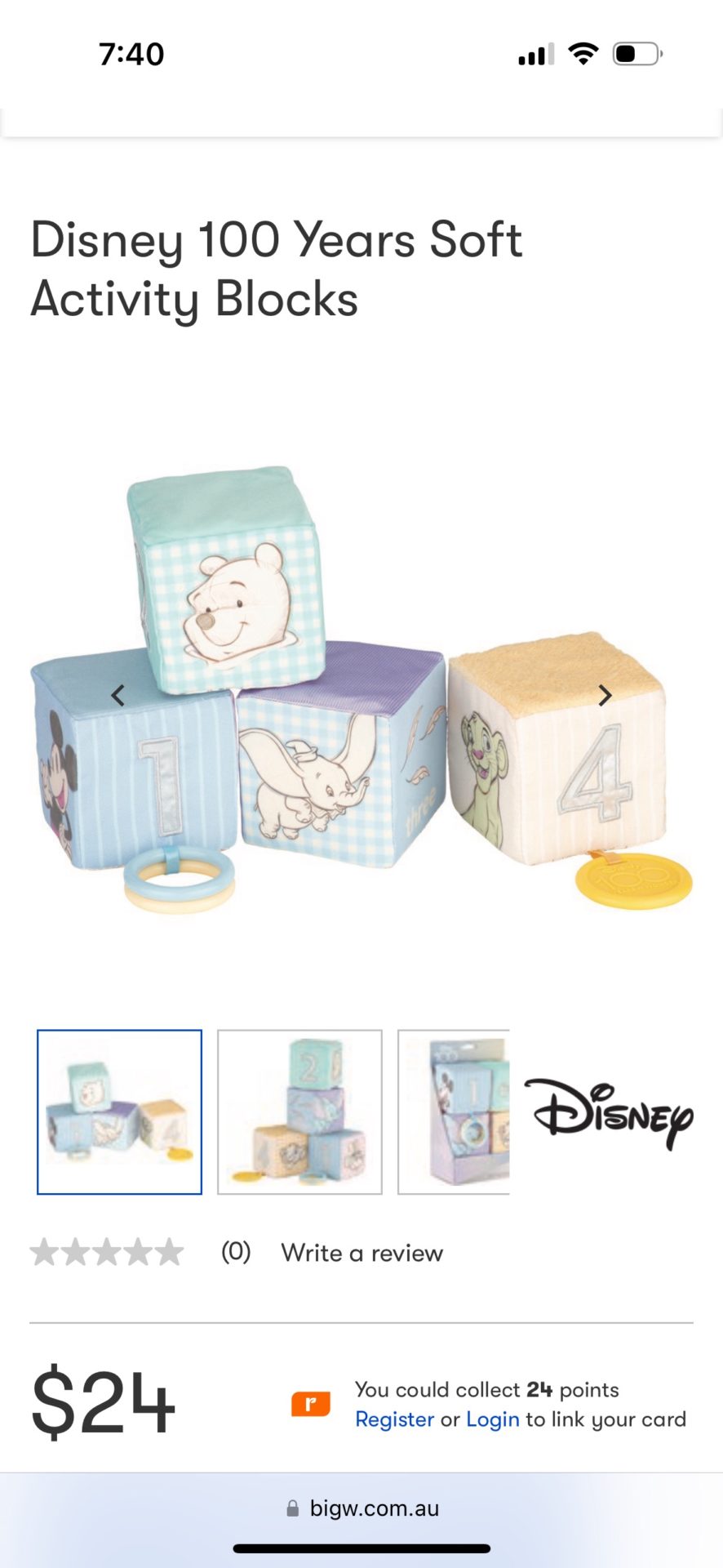 Disney soft activity blocks