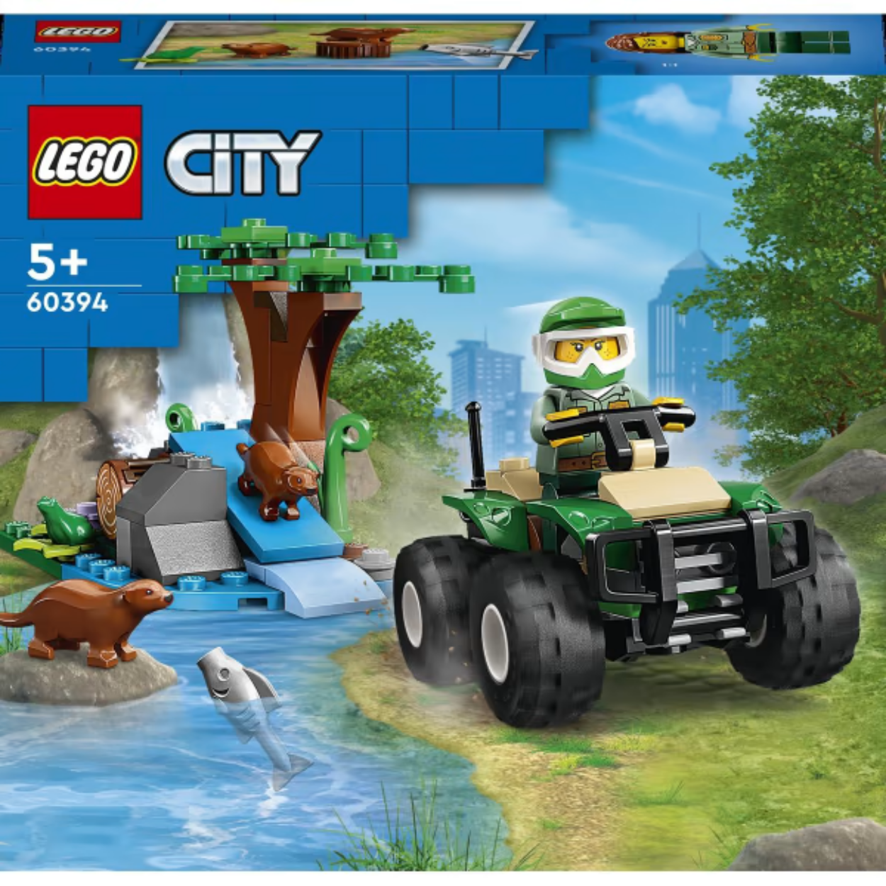 LEGO City Great Vehicles ATV and Otter Habitat 60394