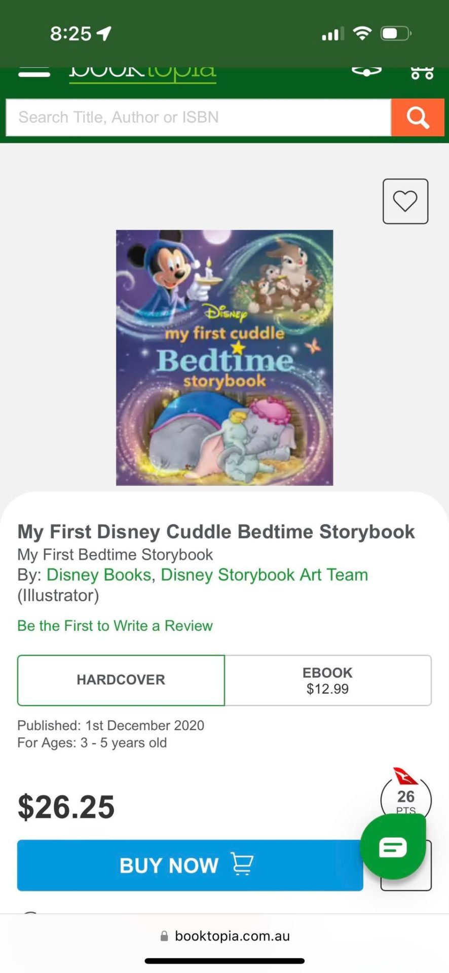 My first Disney Cuddle Bedtime storybook