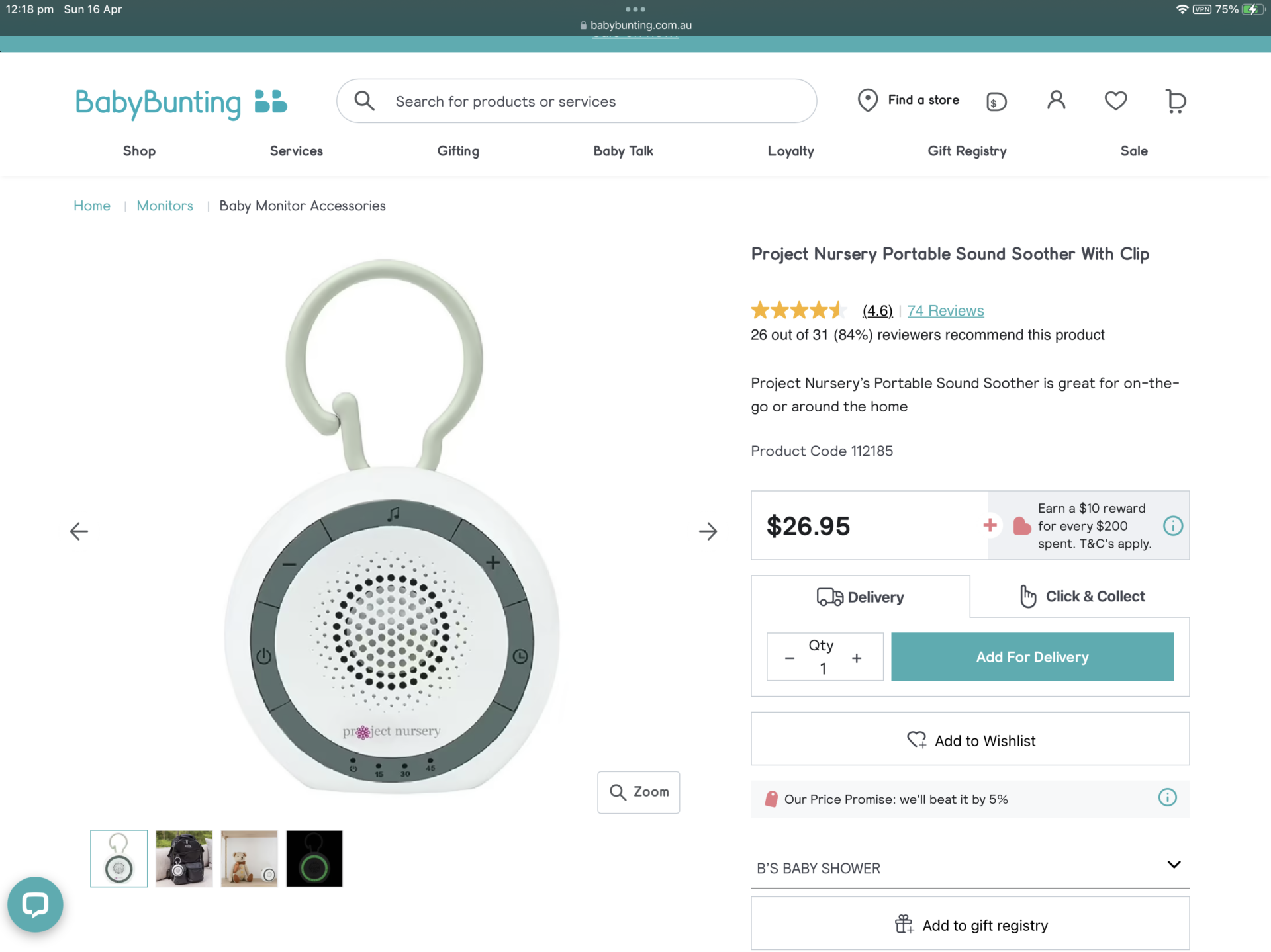 Portable Sound Soother