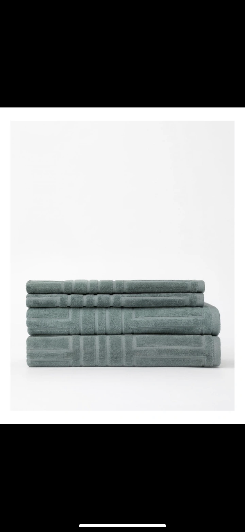 Vue Geo Spa Towel Pack in Teal